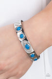 Heavenly Horizons - Blue Bracelet - Paparazzi Accessories Bracelet Bedazzle Me Pretty Mobile Fashion Boutique