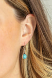 Heavenly Teardrops - Blue Necklace - Paparazzi Accessories Necklace Bedazzle Me Pretty Mobile Fashion Boutique