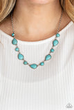 Heavenly Teardrops - Blue Necklace - Paparazzi Accessories Necklace Bedazzle Me Pretty Mobile Fashion Boutique