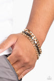 Heavy Duty - Multi Mens Bracelet - Paparazzi Accessories Mens Bracelet Bedazzle Me Pretty Mobile Fashion Boutique
