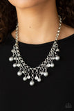 HEIR-headed - Silver Necklace - Paparazzi Accessories Necklace Bedazzle Me Pretty Mobile Fashion Boutique