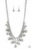 HEIR-headed - Silver Necklace - Paparazzi Accessories Necklace Bedazzle Me Pretty Mobile Fashion Boutique