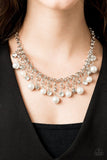HEIR-headed - White Necklace - Paparazzi Accessories Necklace Bedazzle Me Pretty Mobile Fashion Boutique