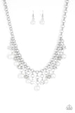 HEIR-headed - White Necklace - Paparazzi Accessories Necklace Bedazzle Me Pretty Mobile Fashion Boutique