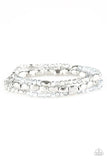 Hello Beautiful - Silver Bracelet - Paparazzi Accessories Bracelet Bedazzle Me Pretty Mobile Fashion Boutique