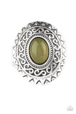 Hello, Sunshine - Green Ring - Paparazzi Accessories Ring Bedazzle Me Pretty Mobile Fashion Boutique