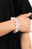 Her Serene Highness - Pink Bracelet - Paparazzi Accessories Bracelet Bedazzle Me Pretty Mobile Fashion Boutique