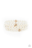 Here Comes The Heiress - Gold Bracelet - Paparazzi Accessories Bracelet Bedazzle Me Pretty Mobile Fashion Boutique