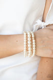Here Comes The Heiress - Gold Bracelet - Paparazzi Accessories Bracelet Bedazzle Me Pretty Mobile Fashion Boutique