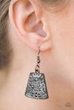 Here Comes The Huntress - Black Necklace - Paparazzi Accessories Necklace Bedazzle Me Pretty Mobile Fashion Boutique