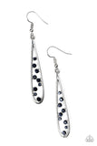 Here Comes The REIGN - Blue Earrings - Paparazzi Accessories Earrings Bedazzle Me Pretty Mobile Fashion Boutique