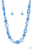 Here Today, GONDOLA Tomorrow - Blue Necklace - Paparazzi Accessories Necklace Bedazzle Me Pretty Mobile Fashion Boutique