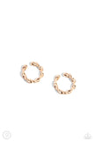 Hey, Hot CUFF! - Gold Cuff Earrings - Paparazzi Accessories Post Earrings Bedazzle Me Pretty Mobile Fashion Boutique