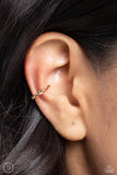 Hey, Hot CUFF! - Gold Cuff Earrings - Paparazzi Accessories Post Earrings Bedazzle Me Pretty Mobile Fashion Boutique