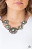 Hey, SOL Sister - Green Necklace - Paparazzi Accessories Necklace Bedazzle Me Pretty Mobile Fashion Boutique