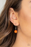 Hey, SOL Sister - Orange Necklace - Paparazzi Accessories Necklace Bedazzle Me Pretty Mobile Fashion Boutique