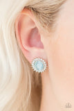 Hey There, Gorgeous - Blue Earrings - Paparazzi Accessories Earrings Bedazzle Me Pretty Mobile Fashion Boutique