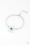 Hibiscus Hipster - Blue Bracelet - Paparazzi Accessories Bracelet Bedazzle Me Pretty Mobile Fashion Boutique