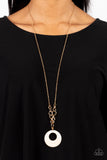 Hidden Dune - White Necklace - Paparazzi Accessories Necklace Bedazzle Me Pretty Mobile Fashion Boutique