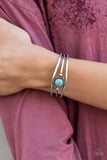 Hidden Mesa - Blue Bracelet - Paparazzi Accessories Bracelet Bedazzle Me Pretty Mobile Fashion Boutique