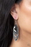High-End Highness - Silver Earrings - Paparazzi Accessories Earrings Bedazzle Me Pretty Mobile Fashion Boutique