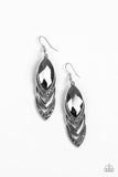 High-End Highness - Silver Earrings - Paparazzi Accessories Earrings Bedazzle Me Pretty Mobile Fashion Boutique