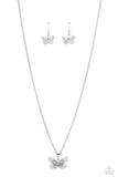 High-Flying Fashion - Blue Necklace - Paparazzi Accessories Necklace Bedazzle Me Pretty Mobile Fashion Boutique