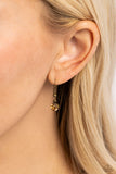 High-Flying Hangout - Brass Necklace - Paparazzi Accessories Necklace Bedazzle Me Pretty Mobile Fashion Boutique