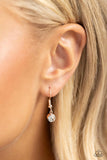 High-Flying Hangout - Rose Gold Necklace - Paparazzi Accessories Necklace Bedazzle Me Pretty Mobile Fashion Boutique