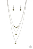 High Heels and Hustle - Green Necklace - Paparazzi Accessories Necklace Bedazzle Me Pretty Mobile Fashion Boutique