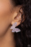 High Life - Pink Post Earrings - Paparazzi Accessories Post Earrings Bedazzle Me Pretty Mobile Fashion Boutique