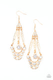 High-Ranking Radiance - Gold Earrings - Paparazzi Accessories Earrings Bedazzle Me Pretty Mobile Fashion Boutique