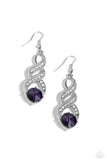 High-Ranking Royalty - Purple Earrings - Paparazzi Accessories Earrings Bedazzle Me Pretty Mobile Fashion Boutique