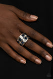 High Roller Royale - Blue Ring - Paparazzi Accessories Ring Bedazzle Me Pretty Mobile Fashion Boutique