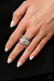 High Rollin - Black Ring - Paparazzi Accessories Ring Bedazzle Me Pretty Mobile Fashion Boutique
