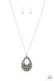High Society Stargazing - Silver Necklace - Paparazzi Accessories Necklace Bedazzle Me Pretty Mobile Fashion Boutique