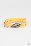 High Spirits - Yellow Bracelet - Paparazzi Accessories Bracelet Bedazzle Me Pretty Mobile Fashion Boutique