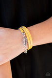 High Spirits - Yellow Bracelet - Paparazzi Accessories Bracelet Bedazzle Me Pretty Mobile Fashion Boutique