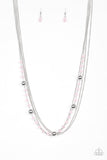 High Standards - Pink Necklace - Paparazzi Accessories Necklace Bedazzle Me Pretty Mobile Fashion Boutique