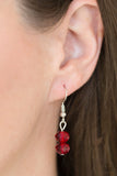High Standards - Red Necklace - Paparazzi Accessories Necklace Bedazzle Me Pretty Mobile Fashion Boutique