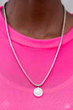High-Strung Habit - White Necklace - Paparazzi Accessories Necklace Bedazzle Me Pretty Mobile Fashion Boutique