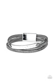 High-Strung Style - Silver Bracelet - Paparazzi Accessories Bracelet Bedazzle Me Pretty Mobile Fashion Boutique
