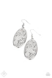 High Tide Terrace - Silver Earrings - Paparazzi Accessories Earrings Bedazzle Me Pretty Mobile Fashion Boutique