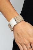 High Tides - Brown Bracelet - Paparazzi Accessories Bracelet Bedazzle Me Pretty Mobile Fashion Boutique