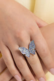 High Time - Blue Ring - Paparazzi Accessories Ring Bedazzle Me Pretty Mobile Fashion Boutique