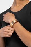 High Wire Act - Gold Bracelet - Paparazzi Accessories Bracelet Bedazzle Me Pretty Mobile Fashion Boutique