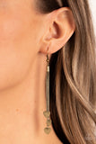 Higher Love - Brass Earrings - Paparazzi Accessories Earrings Bedazzle Me Pretty Mobile Fashion Boutique