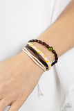 Hipster Hideaway - Green Bracelet - Paparazzi Accessories Bracelet Bedazzle Me Pretty Mobile Fashion Boutique