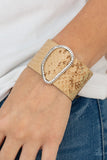 HISS-tory In The Making - Brown Bracelet - Paparazzi Accessories Bracelet Bedazzle Me Pretty Mobile Fashion Boutique