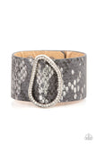 HISS-tory In The Making - Silver Bracelet - Paparazzi Accessories Bracelet Bedazzle Me Pretty Mobile Fashion Boutique